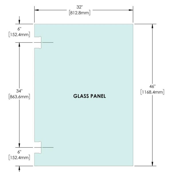 32X46-Railing-Glass-Panel-Gate--46-Height-With-HULK-Series-Hydraulic-Hinge-Cutouts