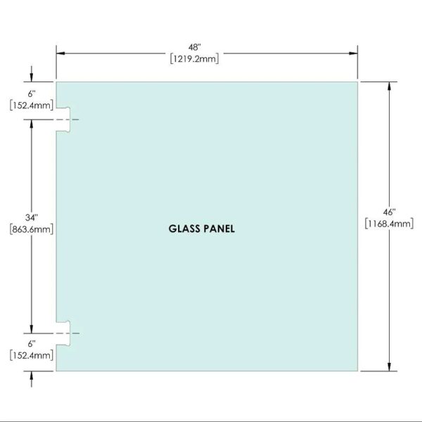 48X46-Railing-Glass-Panel-Gate--46-Height-With-HULK-Series-Hydraulic-Hinge-Cutouts