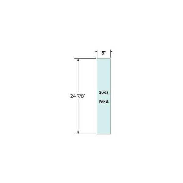 5x24-Glass Railing Panel