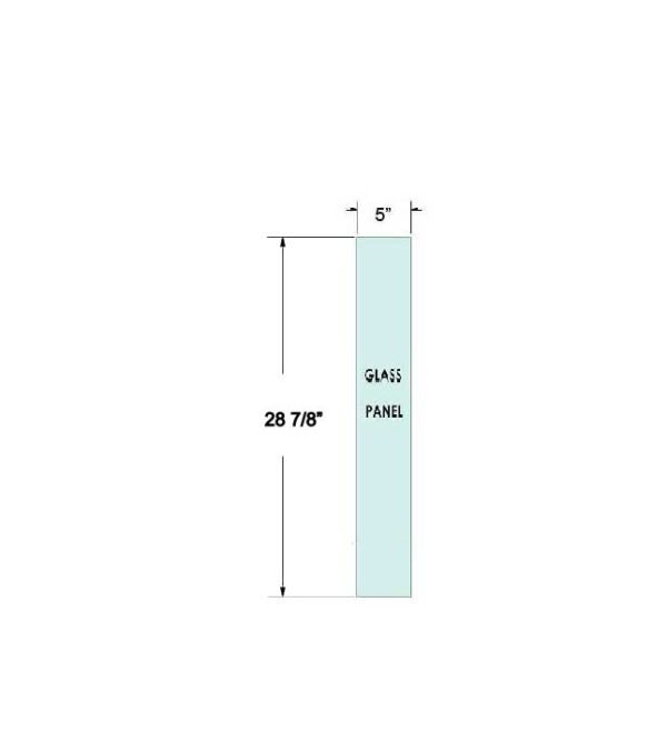 5x28-Railing Glass-Panel