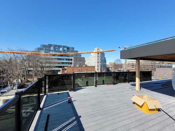 Glass Railings- Deck Glass Railings Installed in Downtown Toronto