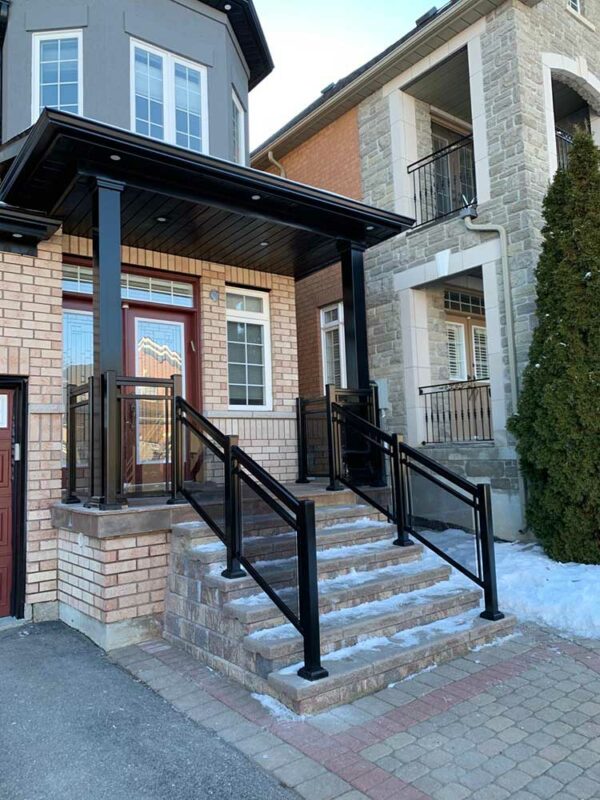 Glass Railings for Stairs Installed in Brampton