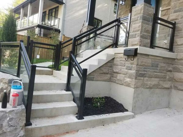 Glass Railings for Stairs Installed in Toronto