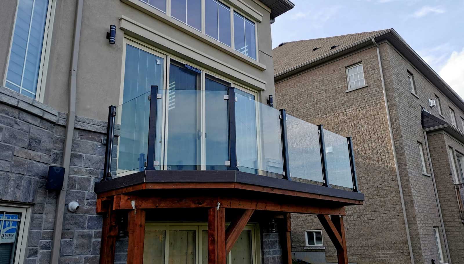 Deck Glass Railing