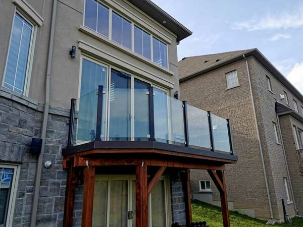 Topless-Glass-Railings-Installed-in-Richmond-Hill